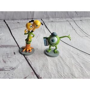 Disney Store Monsters University Inc Terry Terri Mike Toy Figure Set Cake Topper